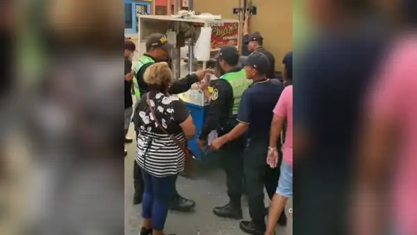 Policías impidieron que serenos decomisen puesto de churros en Chimbote: “Ojalá todos fueran así”