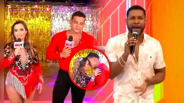 Ethel y Christian ensayan escena de beso y 'Giselo' los trolea: "No me imagino a Gisela viendo eso"