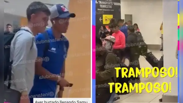 Paolo Hurtado reaparece en aeropuerto tras ampay con Jossmery Toledo y le gritan: "¡Tramposo!"
