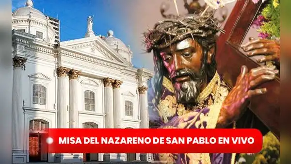 Misa del Nazareno de San Pablo EN VIVO: sigue aquí la eucaristía en la basílica de Santa Teresa