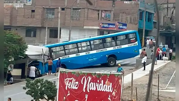 Puente Piedra: bus de Nuevo Perú se despistó e impactó contra una casa en Zapallal