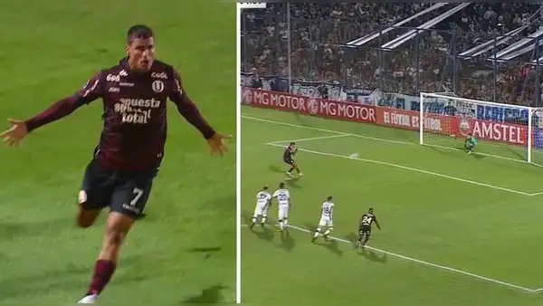 Alexander Succar anotó el 1-0 de penal ante Gimnasia y le dio victoria a la U en los minutos finales
