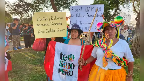 Ciudadanos protestaron contra Gobierno de Boluarte a 31 años de autogolpe de Fujimori