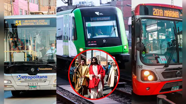 Transporte público en Semana Santa: conoce el horario del metropolitano, Línea 1, corredores y más