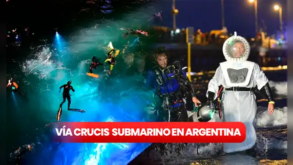 ¿Un Vía Crucis bajo el agua? Así fue la peculiar celebración de la Semana Santa 2023 en Argentina