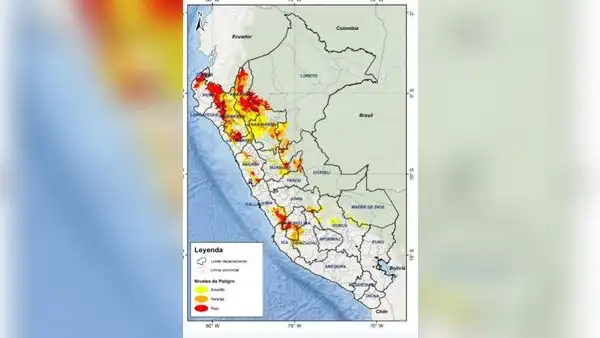 Lluvias en Perú: ¿en qué provincias y regiones Indeci alerta posibles huaicos?