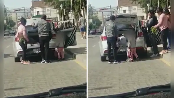 Sujetos obligan a niña a viajar dentro de la maletera de un auto en Arequipa