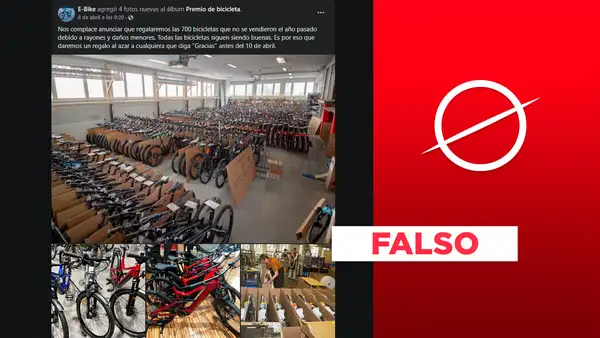 Posts que aseguran regalar bicicletas en Facebook son estafas