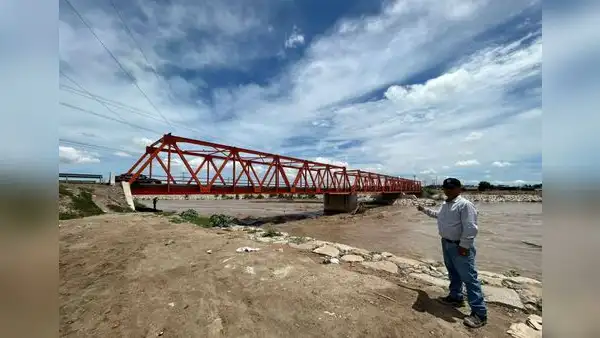 Puente Reque podría colapsar al formarse socavón por aumento de caudal de río Chancay debido a lluvias