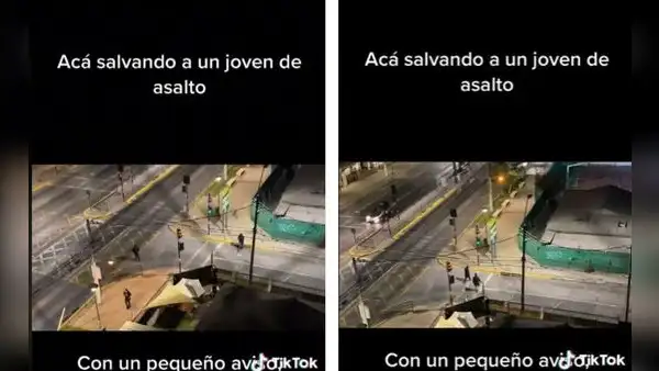 ¡Con un silbido! Así ayudaron a un hombre que iba a ser asaltado en Chile