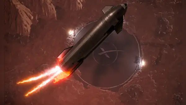 SpaceX muestra en video cómo será la colonización de Marte con su nave Starship