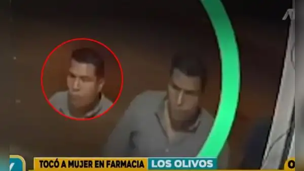 Los Olivos: cámaras captaron rostro de sujeto que agredió sexualmente a una mujer en farmacia