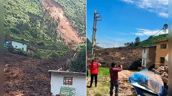 Reportero que transmitía deslizamiento en Huaral logró rescatar a un niño