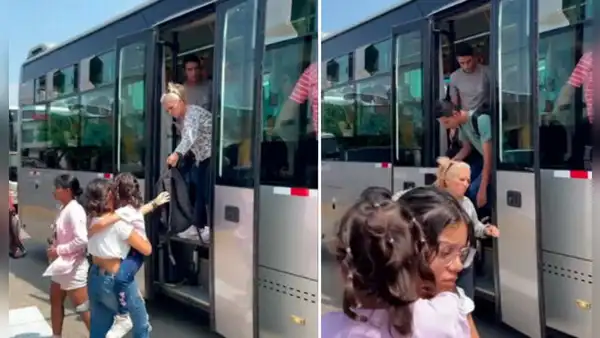 Pasajeros saltan del bus del Metropolitano tras incendio de auto en la av. Alfonso Ugarte