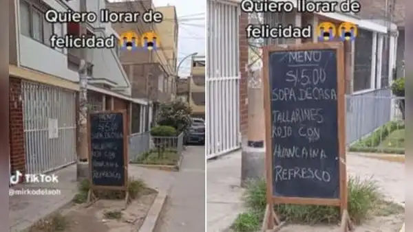 Peruano queda en shock al encontrar menú de 5 soles en Los Olivos: “Qué lujo”