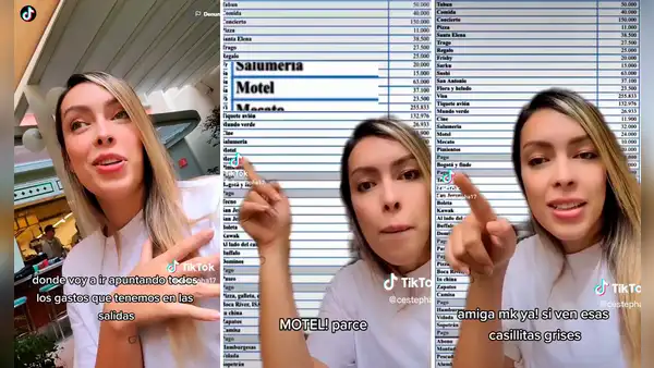 Hombre anota en Excel todos los gastos que realiza con su novia para luego cobrárselos