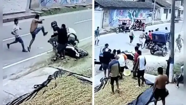 "Le hizo la llave de Kung Fu Panda": vecinos golpean a delincuentes tras frustrar asalto en Moyobamba