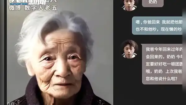 Joven 'habla' con su abuela fallecida gracias a inteligencia artificial: "La extrañaba mucho"