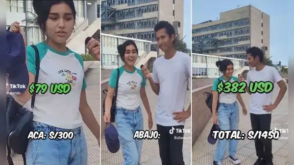 Peruana revela que su vestimenta está valorizada en S/1.400 y usuarios la trolean: “Ella cuesta mucho”