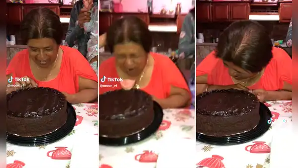 Mujer pasa bochornoso incidente al intentar darle una mordida a su pastel: ¡perdió la dentadura!