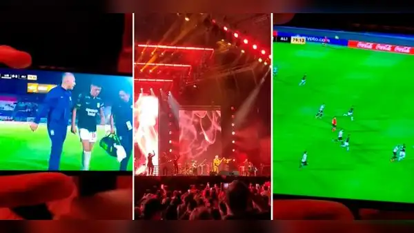 Hincha celebra los goles de Alianza Lima en pleno concierto de Alejandro Sanz