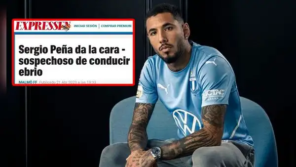 Sergio Peña fue detenido en Suecia por presunto estado de ebriedad y podría ir preso 2 años