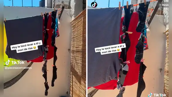 El truco de este hombre para colgar la ropa se viraliza en TikTok: Lo busca la NASA