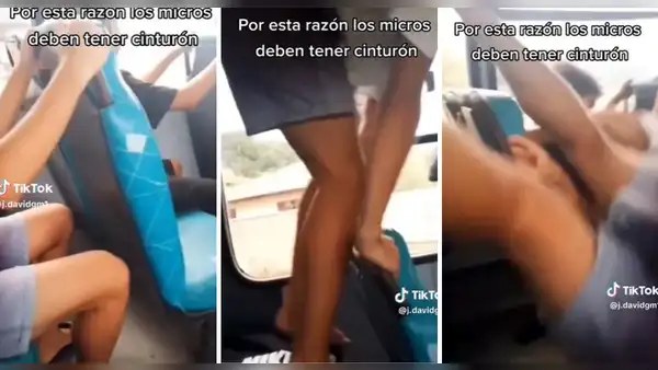 Peruano 'vuela' de su asiento en el micro tras pasar por rompemuelle:  “Se le reinició el Windows”
