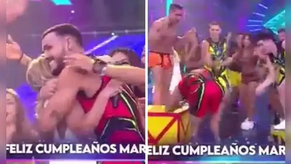 Mario Irivarren celebra su cumpleaños en "EEG" y sus compañeros lo agarran a huevazos