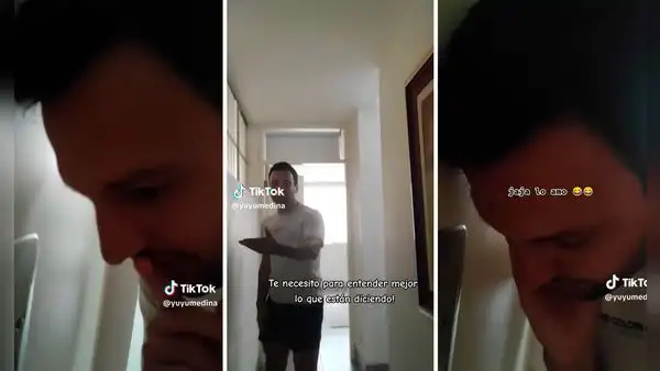 Peruana ampaya a su novio francés chismeando a los vecinos: "Necesito que me lo traduzcas"