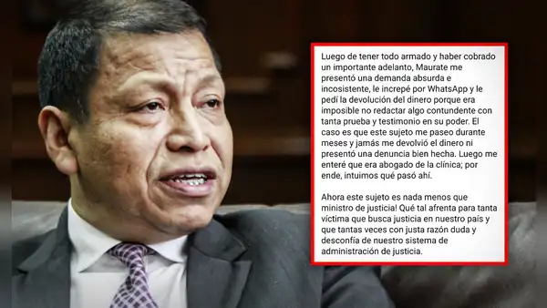 Denuncian que Maurate saboteó demanda de negligencia médica y luego fue contratado por clínica acusada