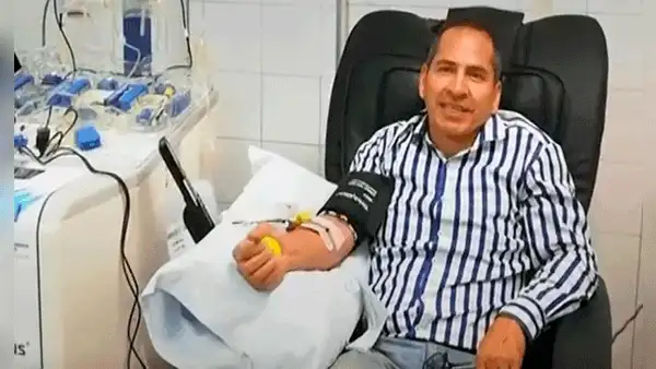 Hombre lleva 32 años donando sangre y plaquetas a enfermos de cáncer: “Lo importante es ayudar"