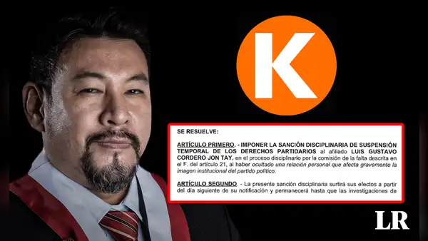 Luis Cordero: Fuerza Popular suspende militancia del congresista por sus vínculos con 'el Español'