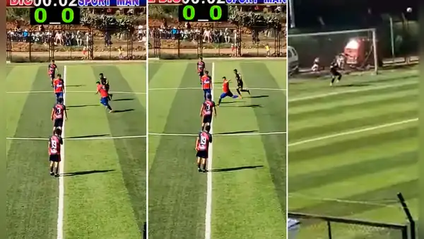 ¡A los 4 segundos! El increíble gol de media cancha anotado en la Copa Perú