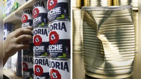 ¿Por qué no deberías consumir la leche que viene en latas abolladas?