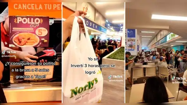 Peruana invirtió 3 horas para comprar pollo a la brasa de 5 soles en Norky's: “Hasta hicieron sus tareas”