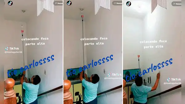 Lo busca la NASA: no llegaba al techo y decide adaptar una botella a un palo para colocar un foco
