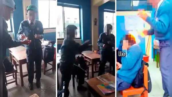 Escolares encienden sus manos con fuego para ‘imitar’ a Gokú en La Libertad