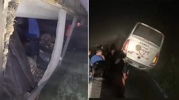 Bus de orquesta Sensual Karicia se despistó cuando retornaba de gira en la selva
