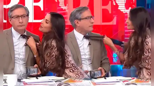 Rebeca Escribens sorprende al bailarle a Federico Salazar EN VIVO: así reaccionó el periodista