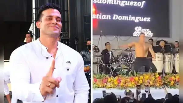 ¡Lo hizo de nuevo! Christian Domínguez repite icónico baile y se quita la camisa en Moquegua