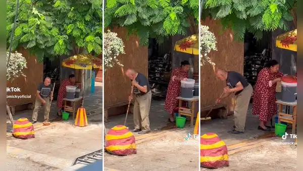 Pareja de adultos conmueve en redes al trabajar juntos pese a su edad: "Gran ejemplo"