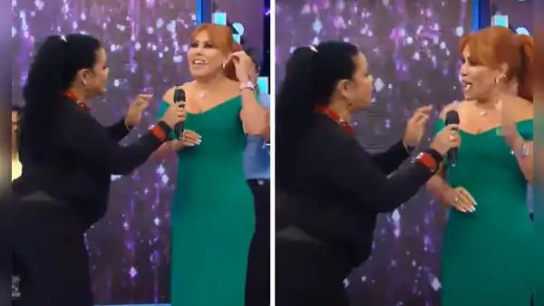 Eva Ayllón logró que Magaly Medina cantara con ella una parte de "Nuestro secreto"