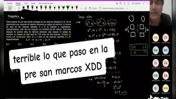 Alumna de la pre San Marcos enfurece con su compañera por no saber operación matemática