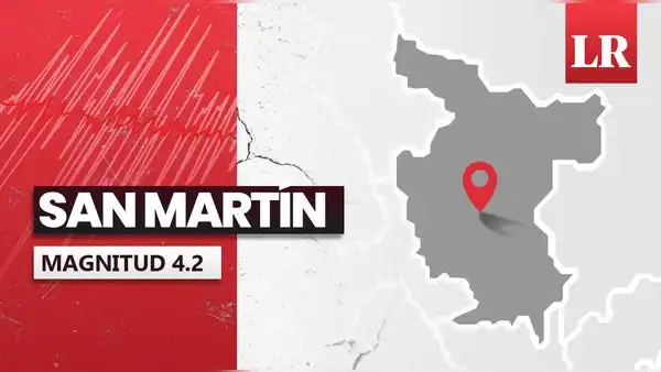 Temblor de magnitud 4.2 se sintió en San Martín hoy, según IGP