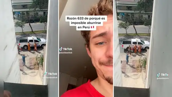Español graba a peruano bailando en plena calle: "Imposible aburrirse en Perú"