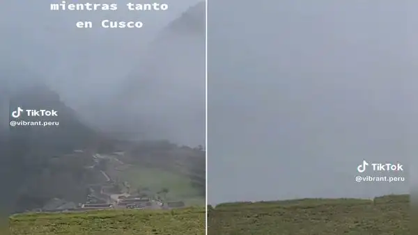 Turistas afectados por densa neblina en Machu Picchu: “Ay, no, mis ahorros”