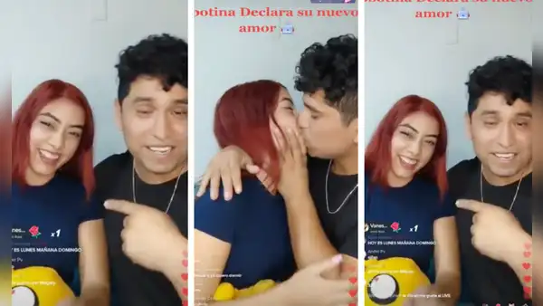 'Robotina' confirma romance con tiktoker Miguelito Perú al darle apasionado beso