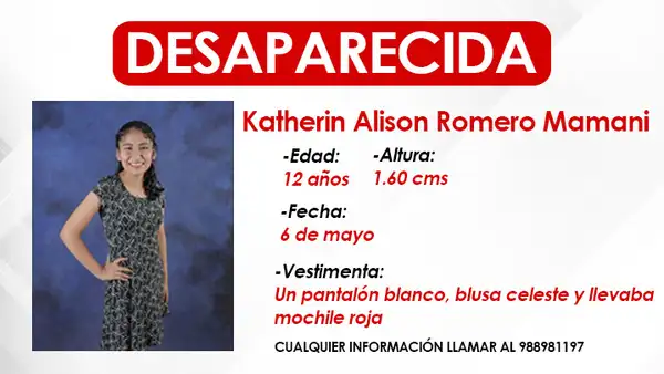 Puente Piedra: familia busca a niña de 12 años que fue a catequesis y desapareció