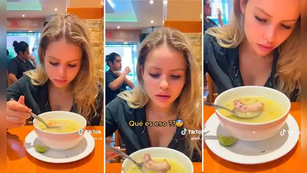 Extranjera queda en shock al encontrar algo 'extraño' en su sopa peruana: "Es el toque del sabor"